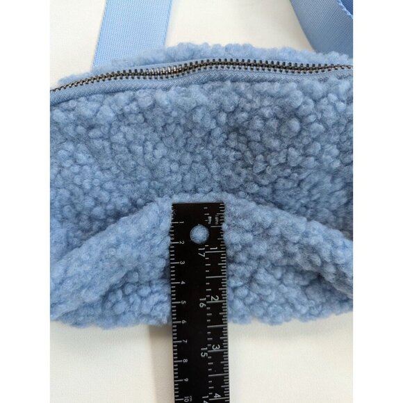 Brand New C.C. Sherpa Belt Bag Fanny Pack Pale Blue - Picture 11 of 12
